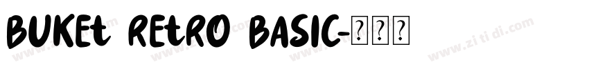 Buket Retro Basic字体转换